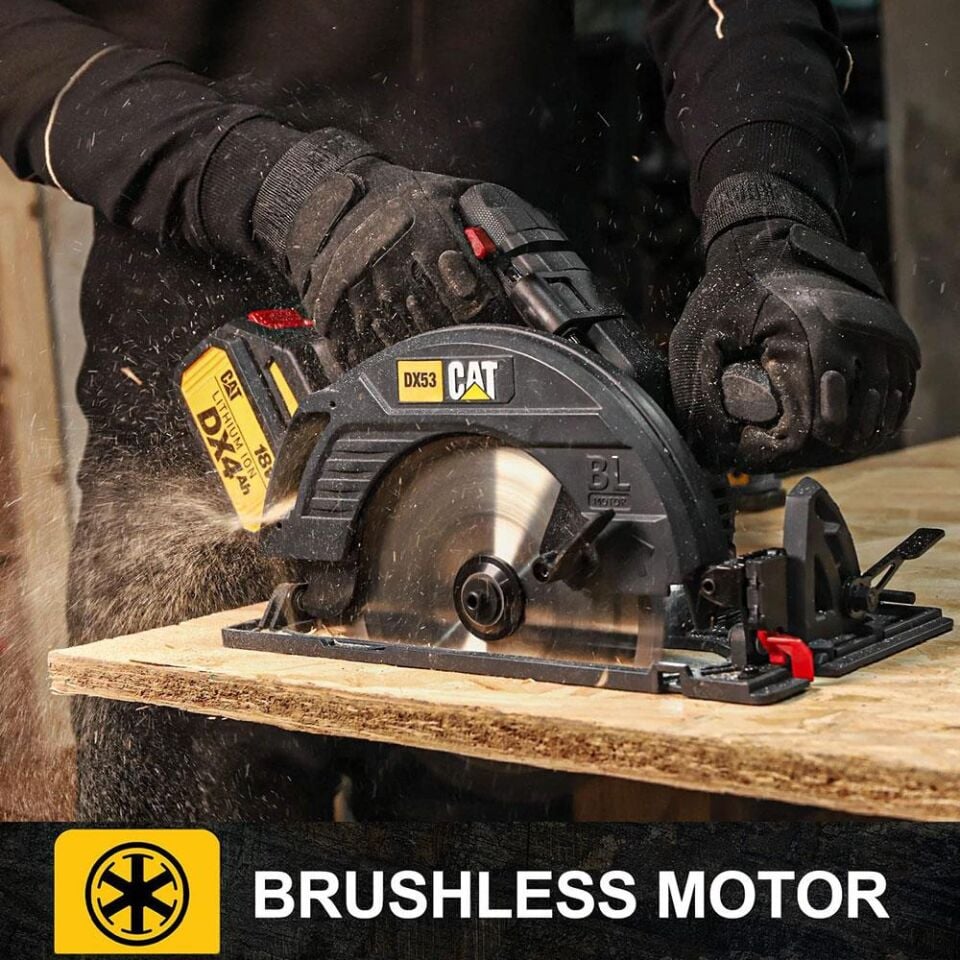 CAT DX53 18Volt 4.0Ah 185mm Kömürsüz Profesyonel Daire Testere