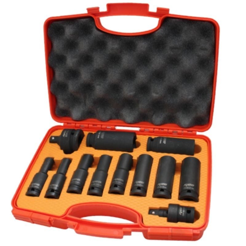 12 Parça 1/2” Havalı Derin Lokma Seti 022-RC2333