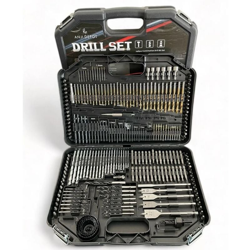 246 Parça Ekstra Kaliteli Matkap Ucu Seti