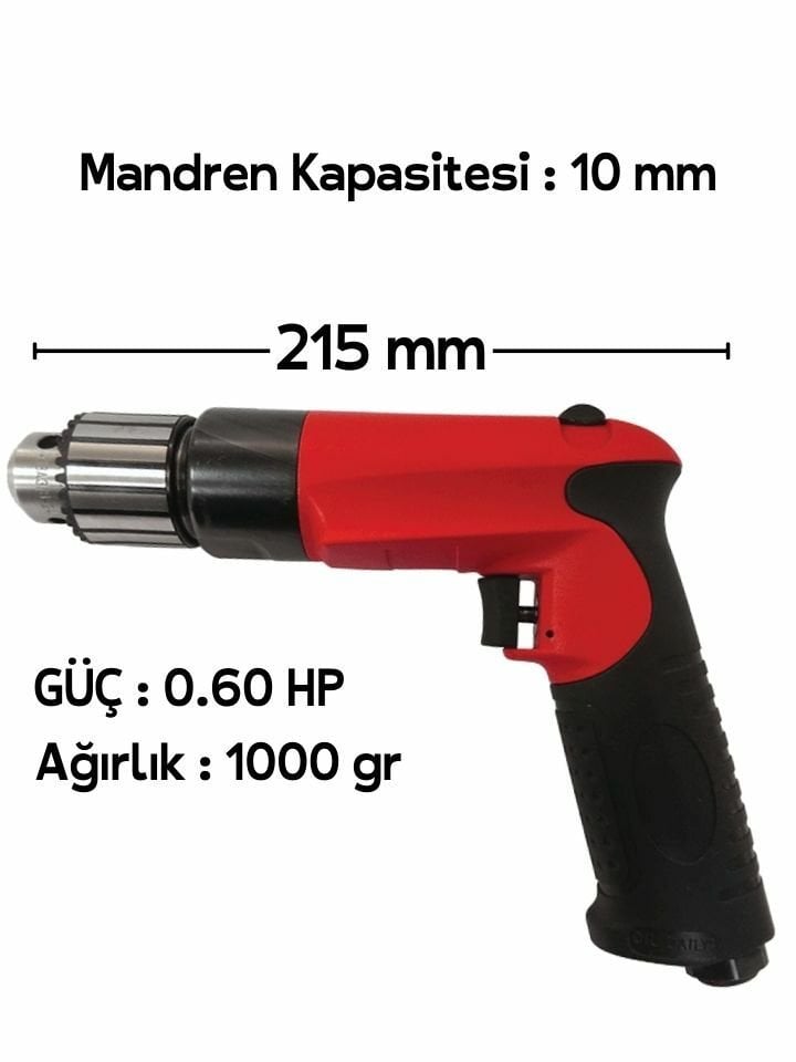 10 mm Havalı Matkap ET-1250