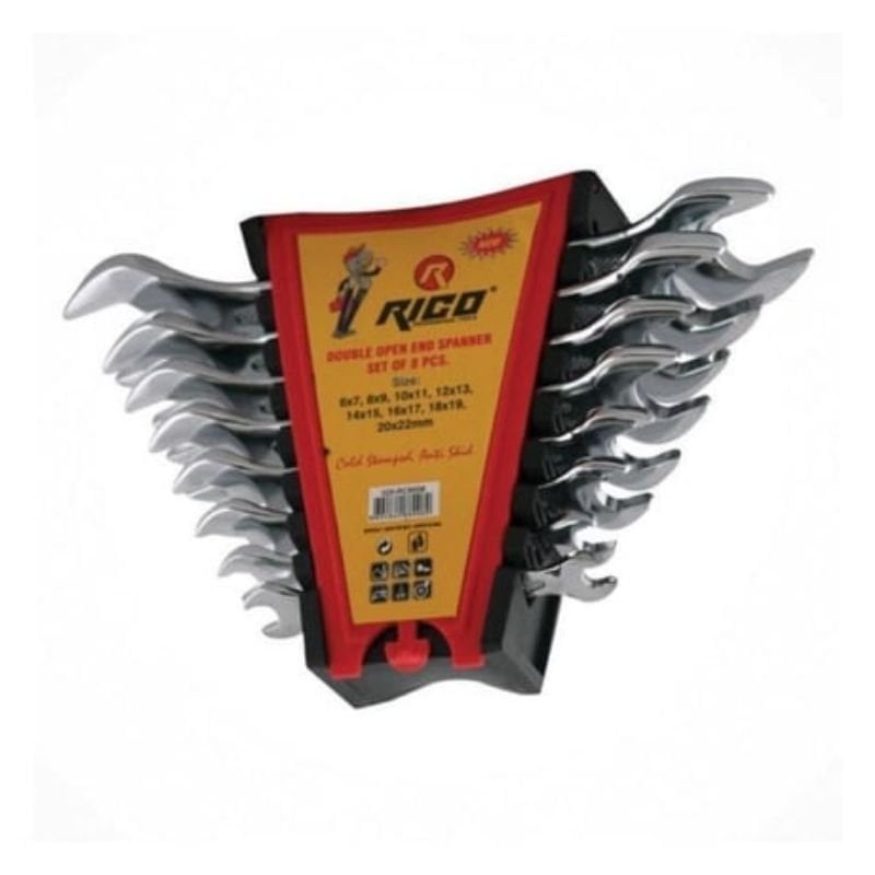 8 Parça Açık Ağız Anahtar Takımı Seti 020-RC8008