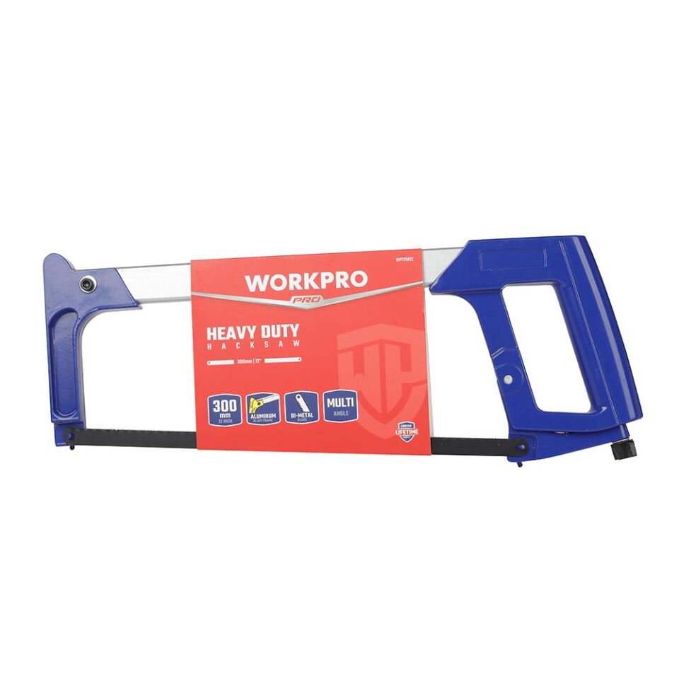 WORKPRO WP215022 300mm BI-METAL 24TPI Ağır Hizmet Tipi Alüminyum Gövde Demir Testeresi