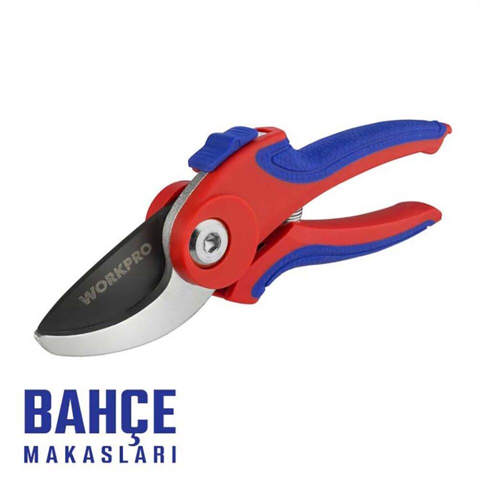 WORKPRO WP332001 180mm Profesyonel Bağ Bahçe Dal Budama Makası