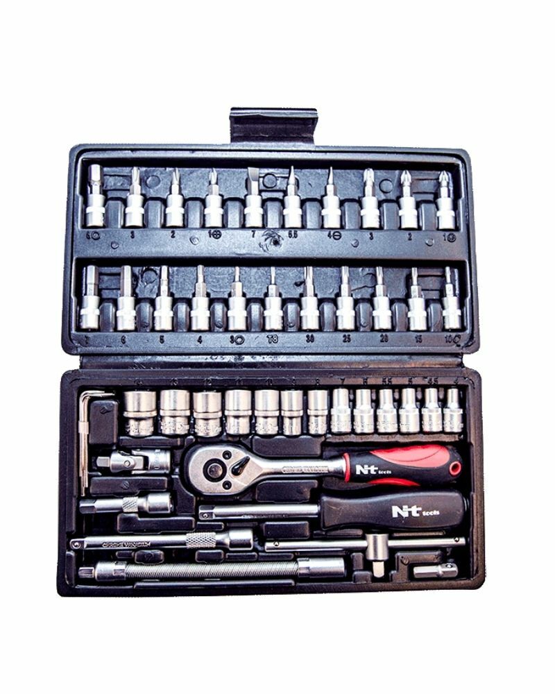 1/4'' Altı Köşe 46 Parça Lokma Anahtar Takımı NCSET14