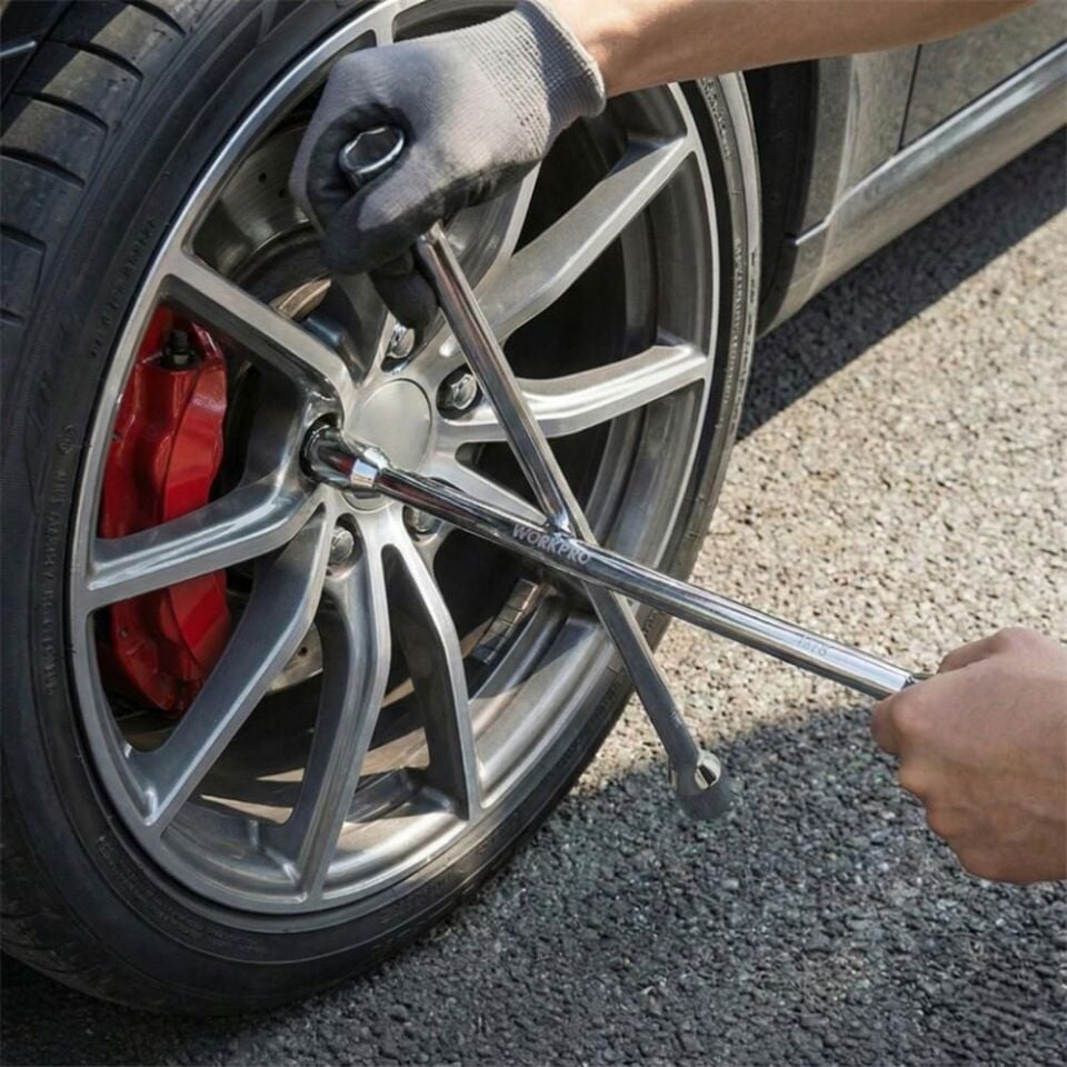 WORKPRO WP314005 17 19 21 23 Cr-V 400mm 4 Kollu Profesyonel Bijon Anahtarı
