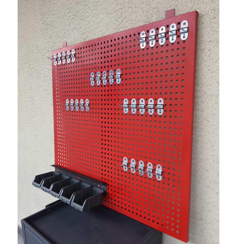 1 Metre Delikli Metal Takım Asma Panosu Avadanlıklı