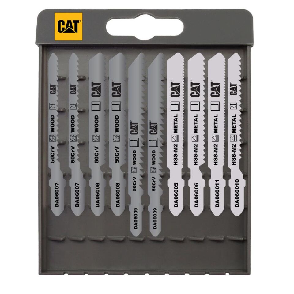 CAT DX5310 550Watt Profesyonel Devir Ayarlı Dekupaj Testere + DA06901 10 Parça Testere Ucu