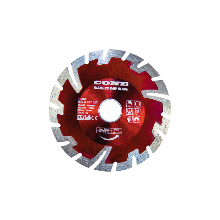 230 mm Süper Turbo Elmas Daire Testere Granit, Mermer, Seramik, Tuğla, Beton, Kum Taşı, Kuvars CNEST23