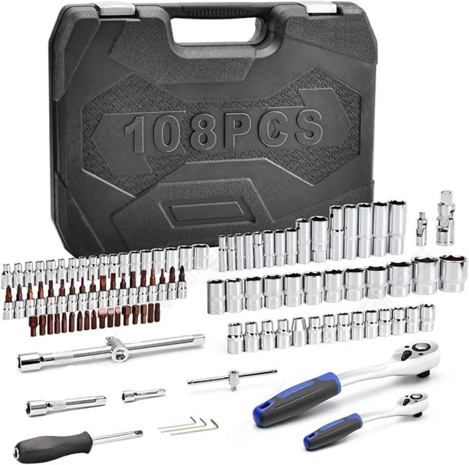 1/4'' - 1/2'' Altı Köşe 108 Parça Lokma Anahtar Takımı YOFE108