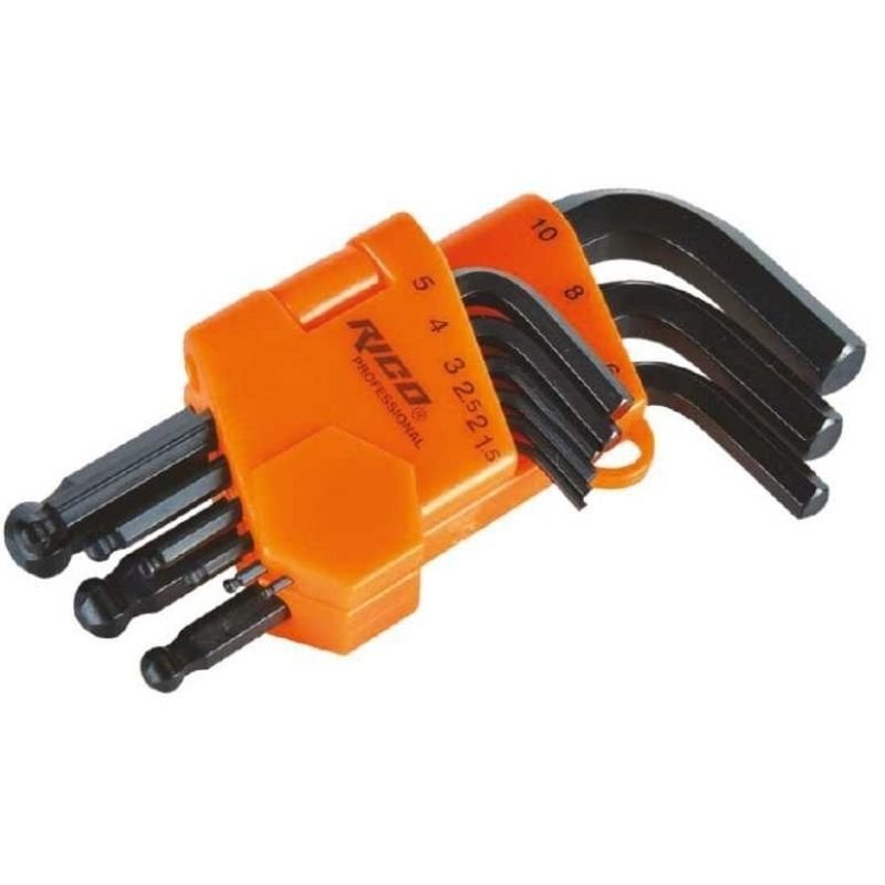 9 Parça Misket Başlı Allen Anahtar Kısa 013-RC3099