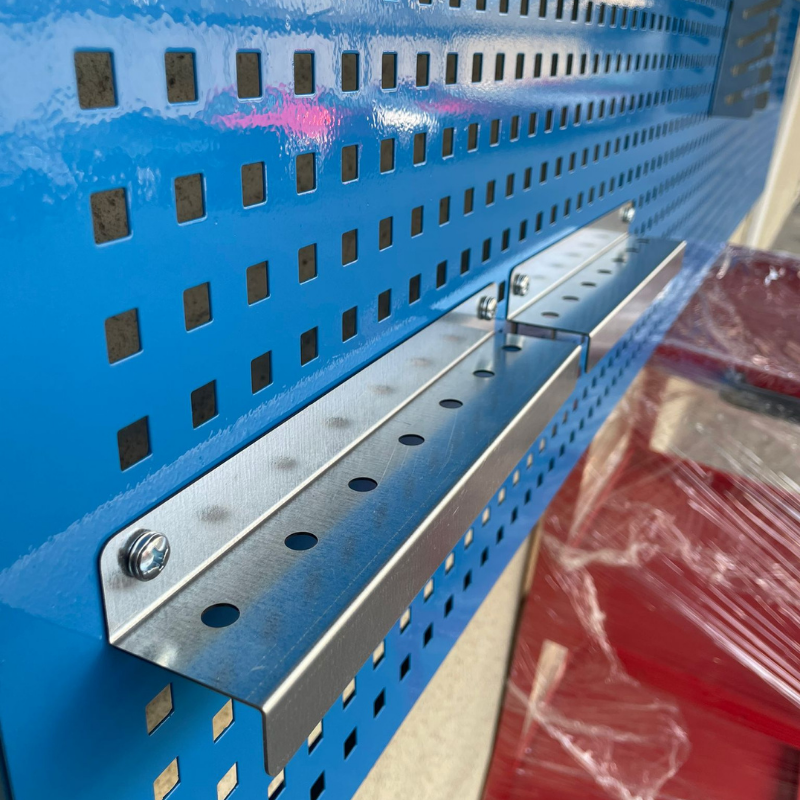 2 Metre Delikli Metal Takım Asma Panosu Mavi Renk