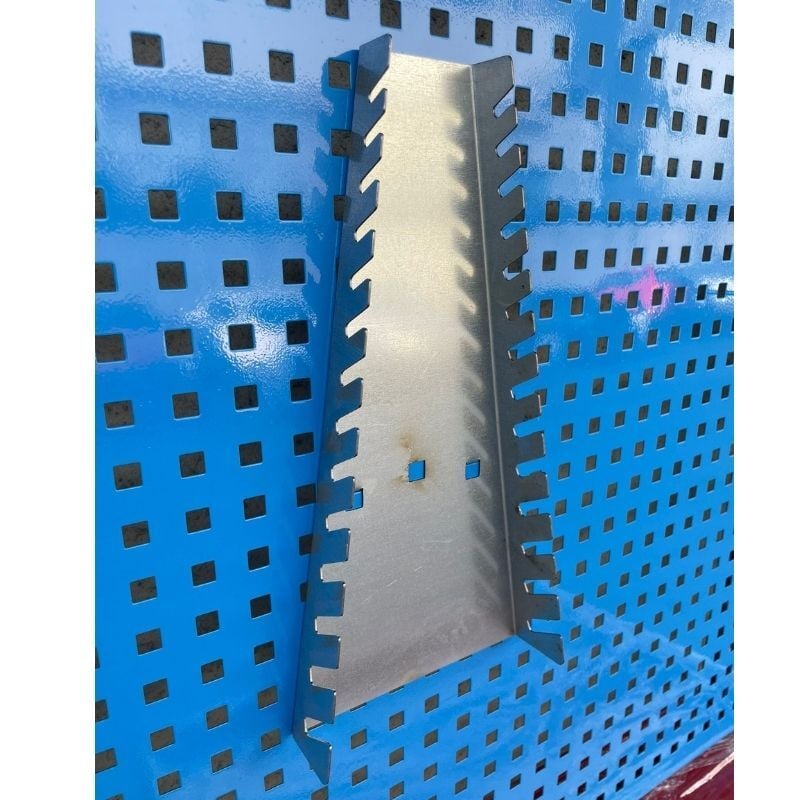 2 Metre Delikli Metal Takım Asma Panosu Mavi Renk