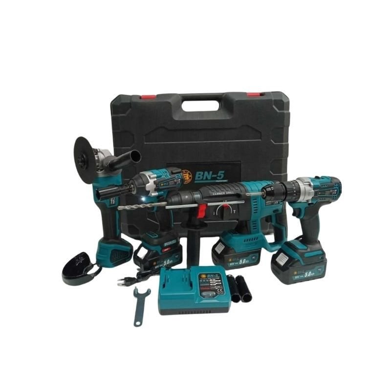 BAN-CO 4 lü Akülü Set Kırıcı / Delici - Vidalama - Somun Sıkma - Spiral BC1424
