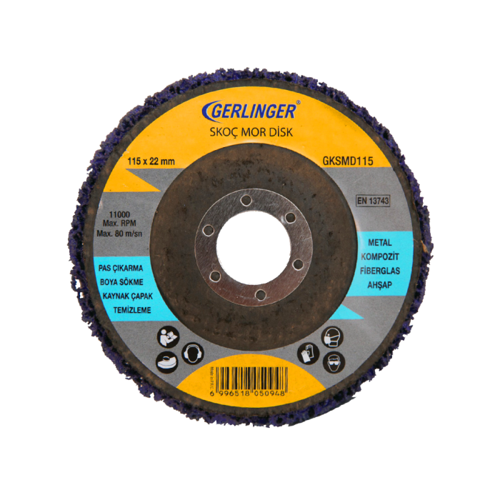 115 mm Skoç Mor Flap Disk GKSMDF115