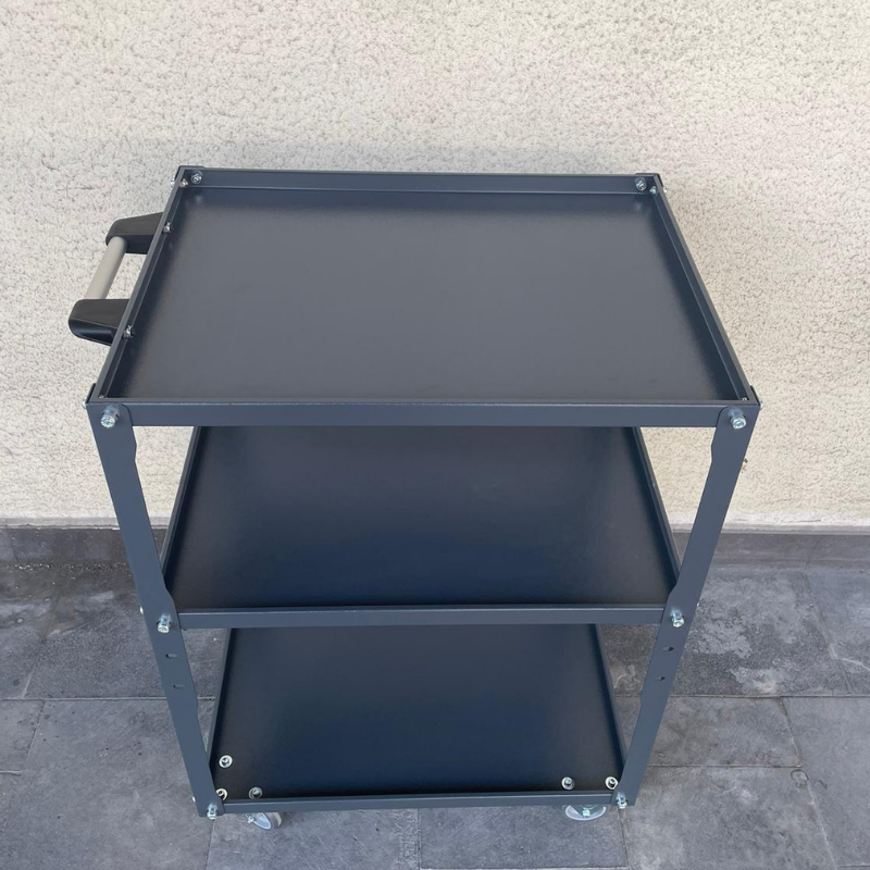 Üç Raflı Takım Taşıma Arabası