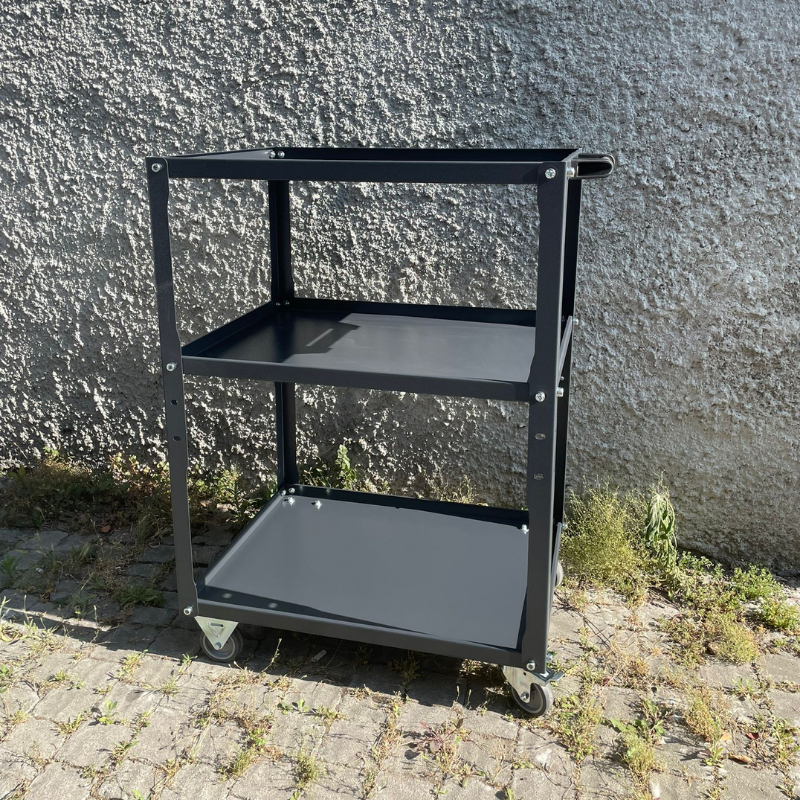 Üç Raflı Takım Taşıma Arabası