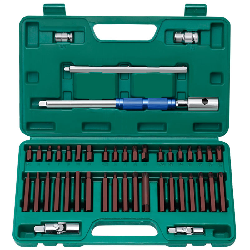 44 Parça Bits Uç Seti Torx Allen ve Spline (s2 Çelik Malzeme)