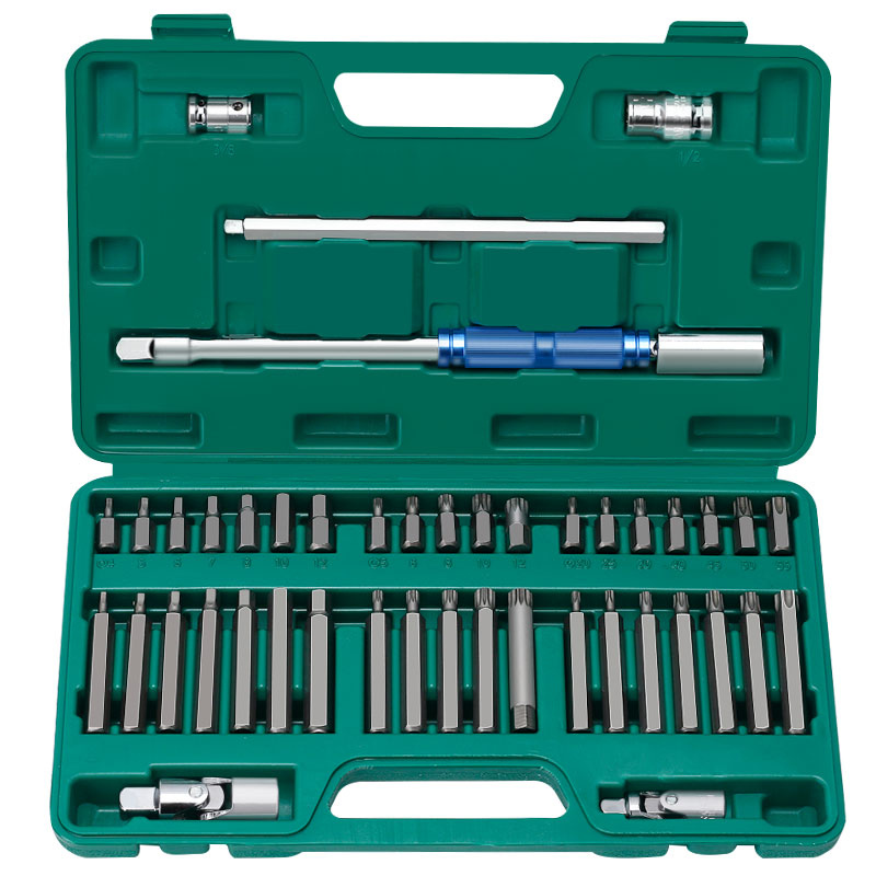 44 Parça Bits Uç Seti Torx Allen ve Spline (Cr-v Çelik Malzeme)