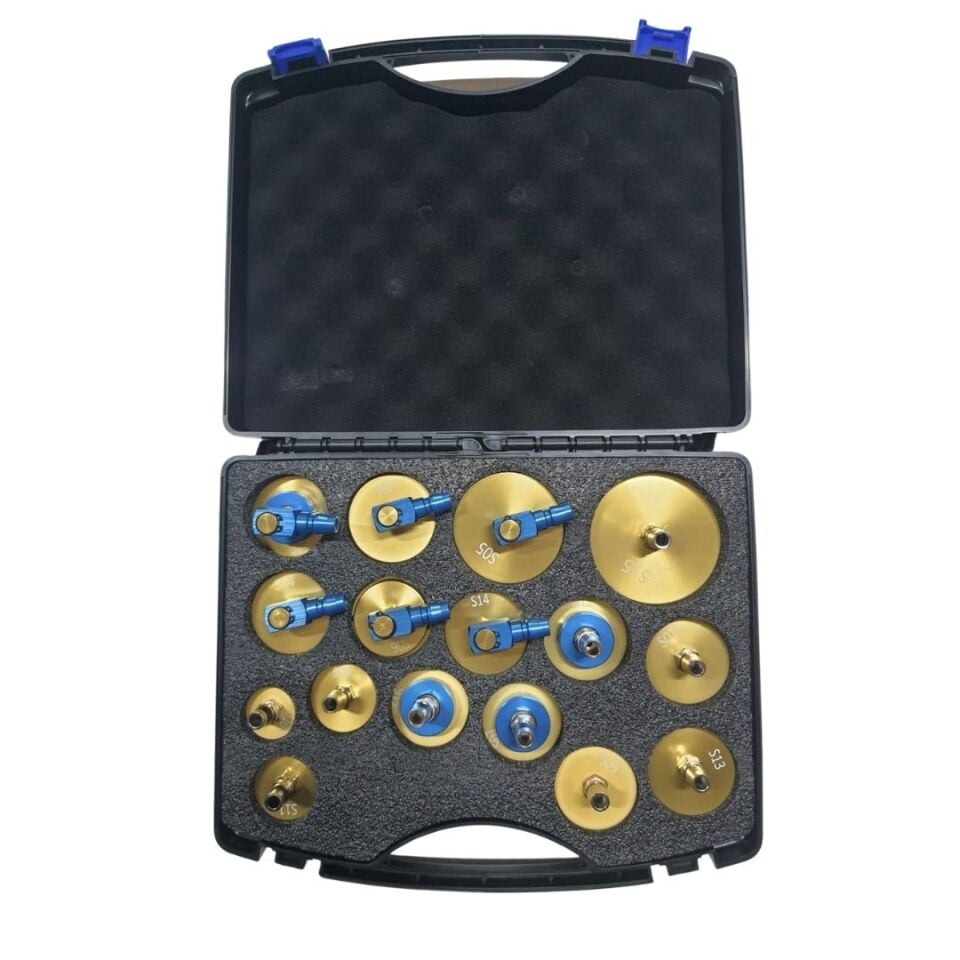 16 Parça Fren Hidrolik Yağ Değişim Cihazı Kapak Seti