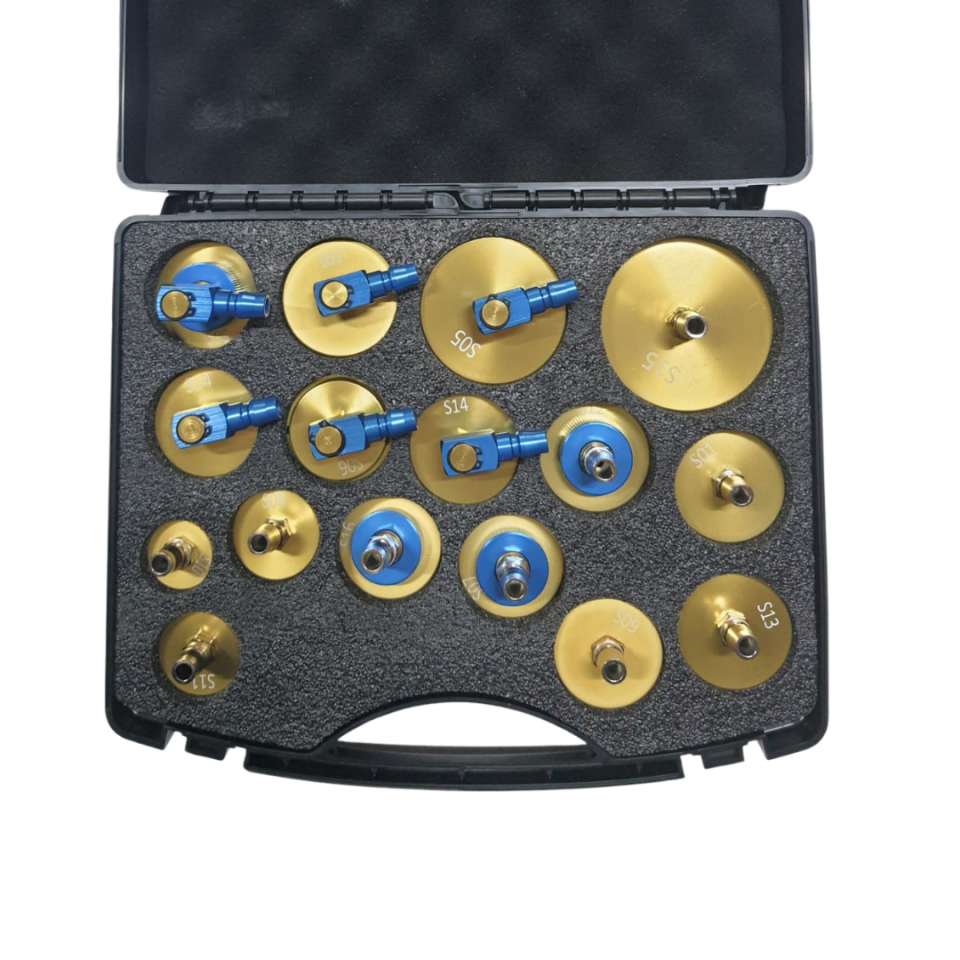 16 Parça Fren Hidrolik Yağ Değişim Cihazı Kapak Seti