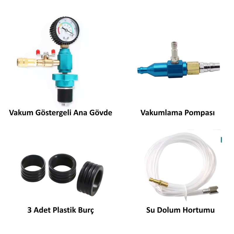 Radyatör Sistemi Vakumlama - Hava alma ve Su Dolum Cihazı