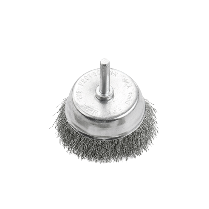 75 mm Gri Pimli Çanak Tel Fırça T927175G