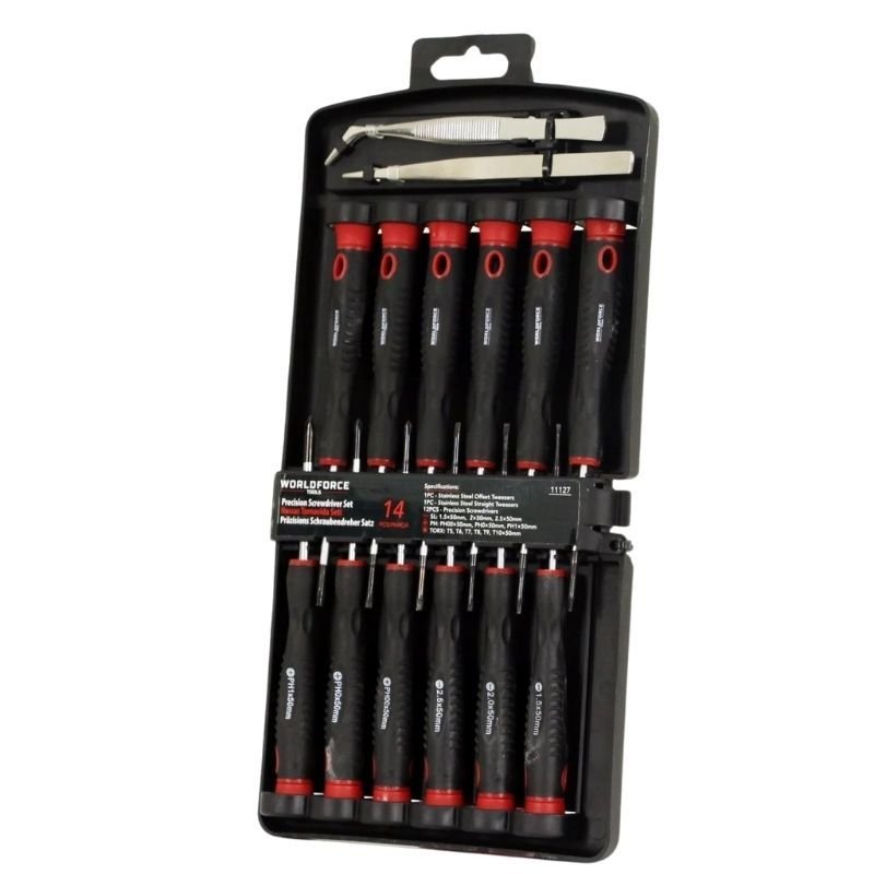 14 Parça Hassas Tornavida Seti (SL, PH, TORX) 11127