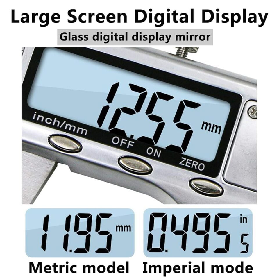 Dijital Paslanmaz Çelik Elektronik Hassas Kumpas (150 X 0,01mm) Plastik Kutulu