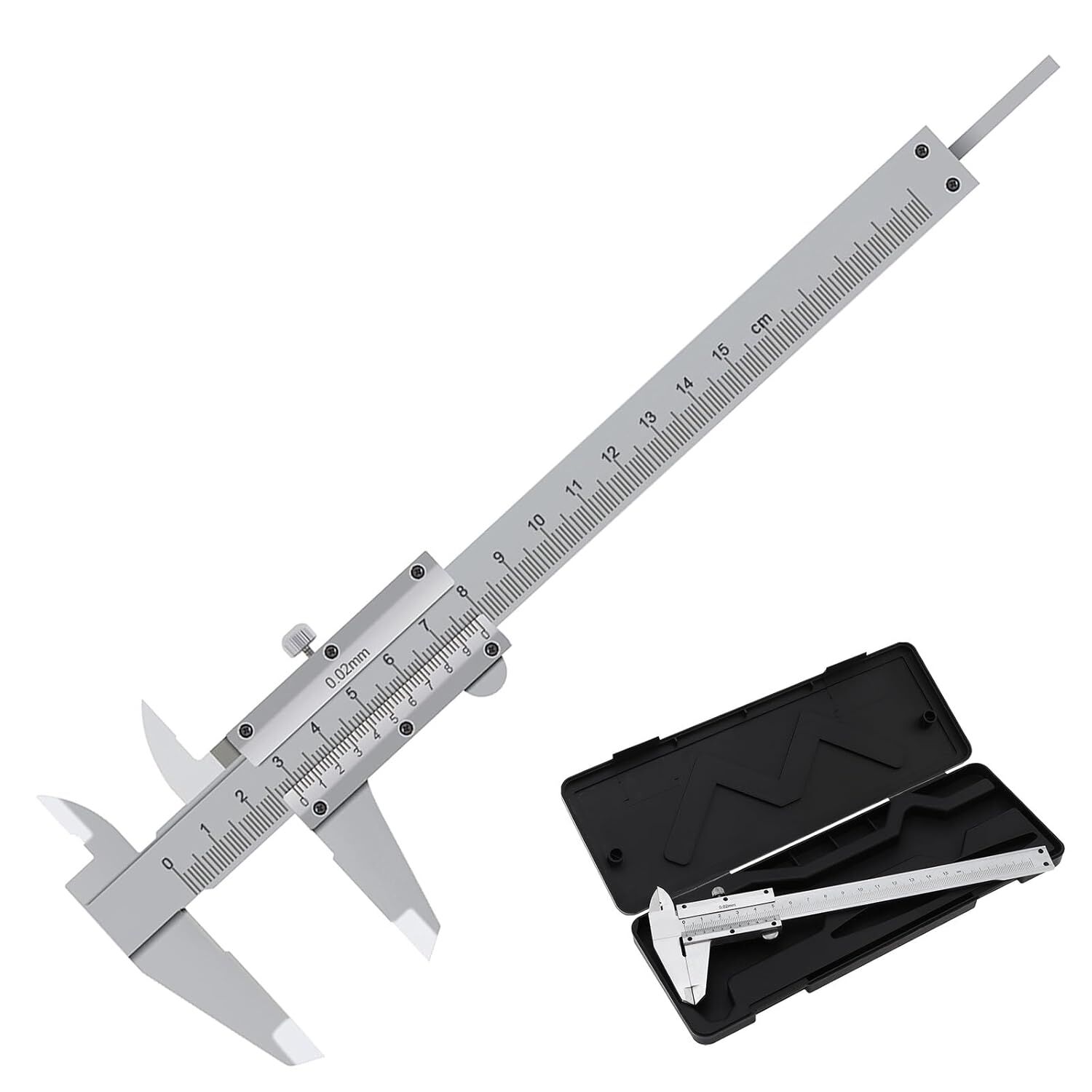 150 mm Mekanik Kumpas (0,02mm Hassasiyet ) Plastik Kutulu