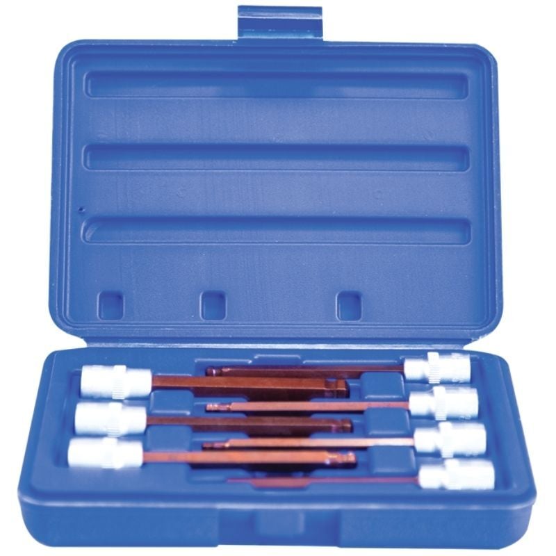 7 Parça Top Başlı 3/8'' Uzun CR-V Lokma Seti NCSETEU38B