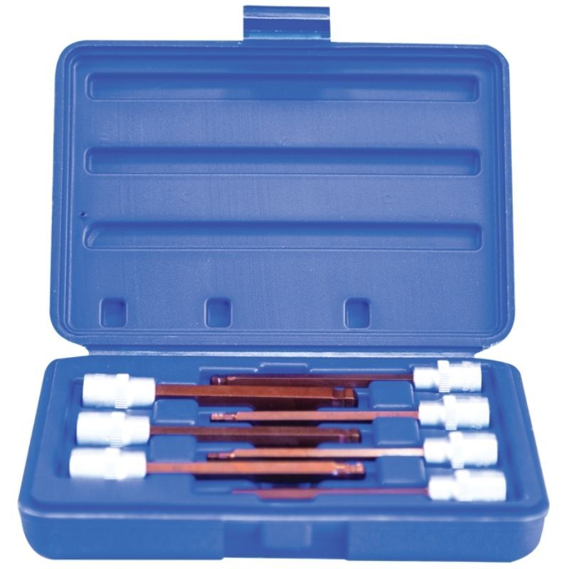 7 Parça Top Başlı 3/8'' Uzun CR-V Lokma Seti NCSETEU38B