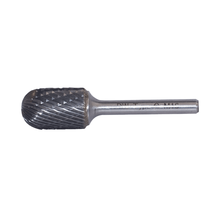 6.3 - 3 mm C Tipi 3 mm Saplı Komple Karbür Silindirik Oval Başlı Karbür Kalıpçı Freze DWF3C06