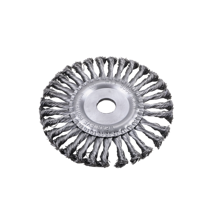125 mm Burma Telli Daire Gri Tel Fırça T9451125