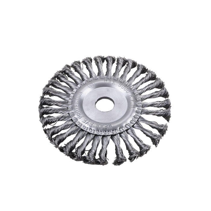 125 mm Burma Telli Daire Gri Tel Fırça T9451125