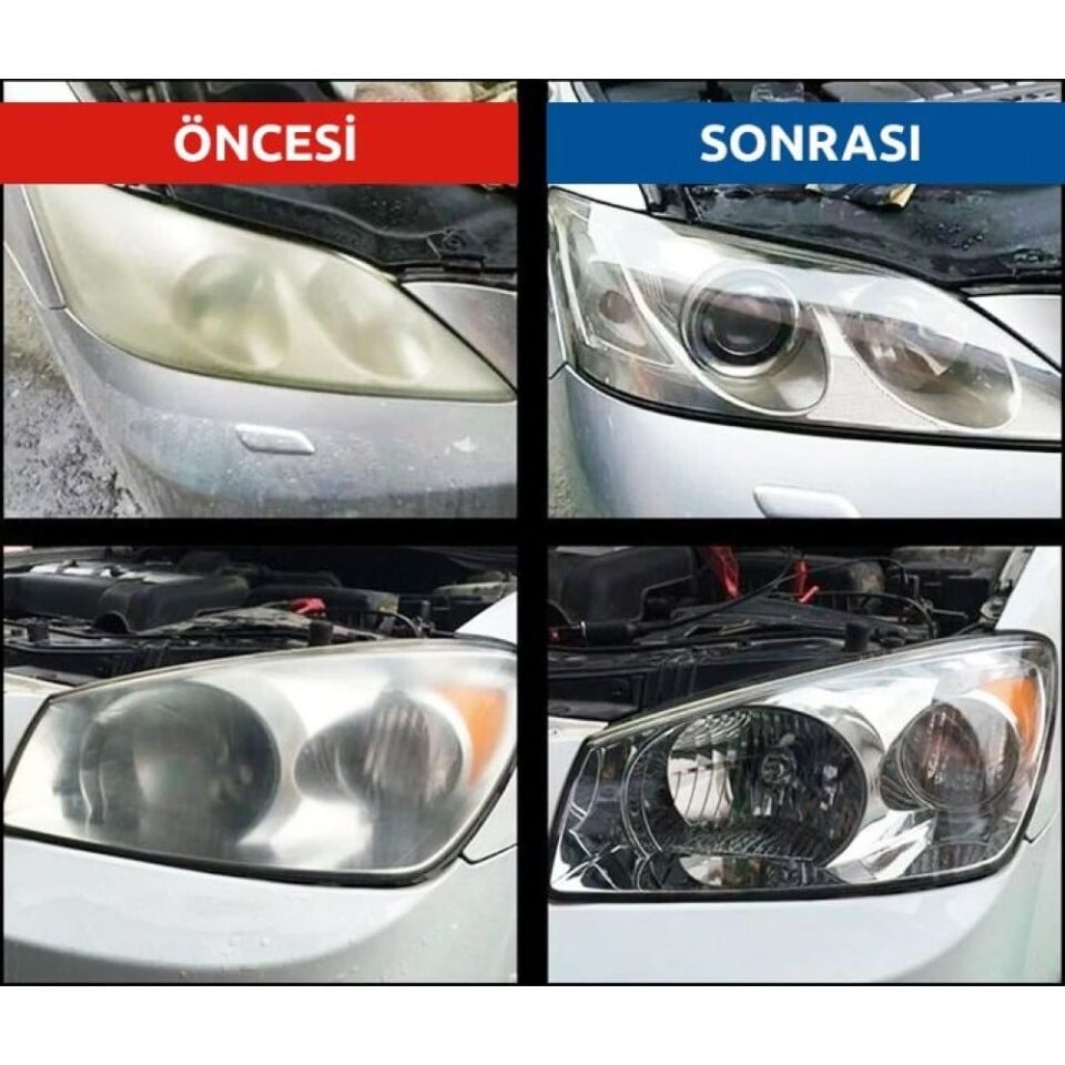 Otomobil Far Temizleme Seti