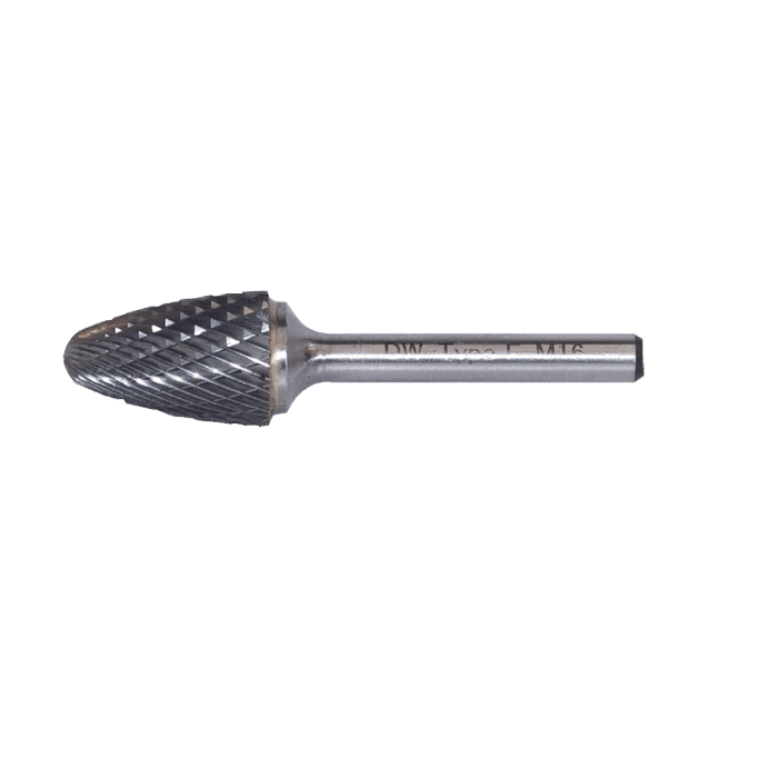 3 - 3 mm F Tipi 3 mm Saplı Komple Karbür Kavisli Silindir Karbür Kalıpçı Freze DWF3KF03