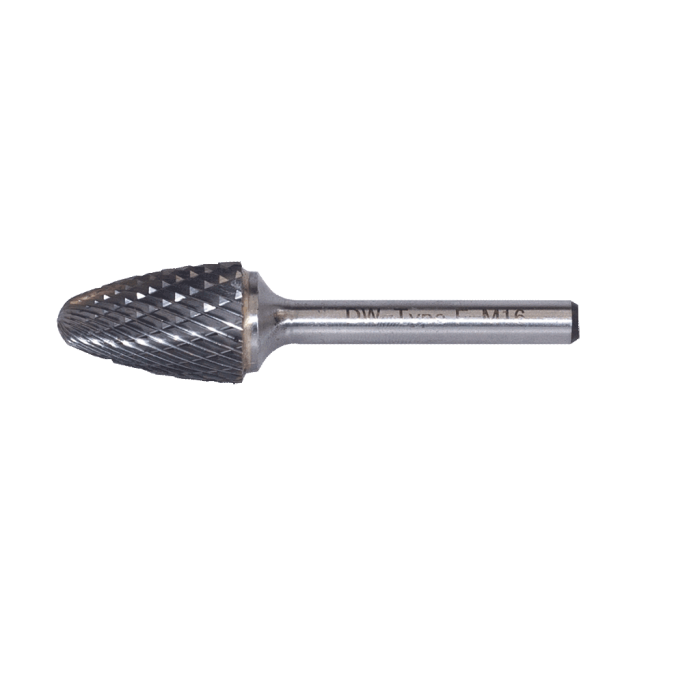 3 - 3 mm F Tipi 3 mm Saplı Komple Karbür Kavisli Silindir Karbür Kalıpçı Freze DWF3KF03