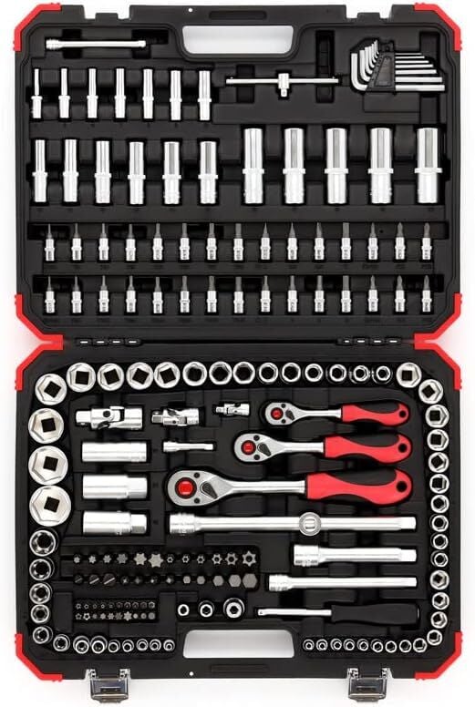 GEDORE 172 Parça 1/4 + 3/8 + 1/2 Profesyonel Lokma Takımı (Orjinal Alman Malı)