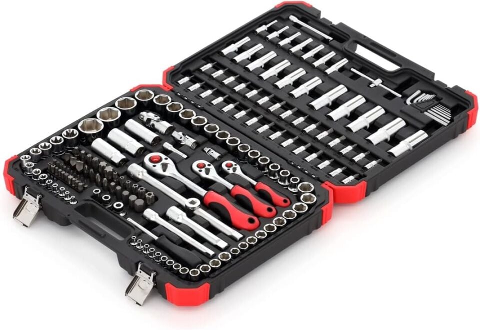 GEDORE 172 Parça 1/4 + 3/8 + 1/2 Profesyonel Lokma Takımı (Orjinal Alman Malı)