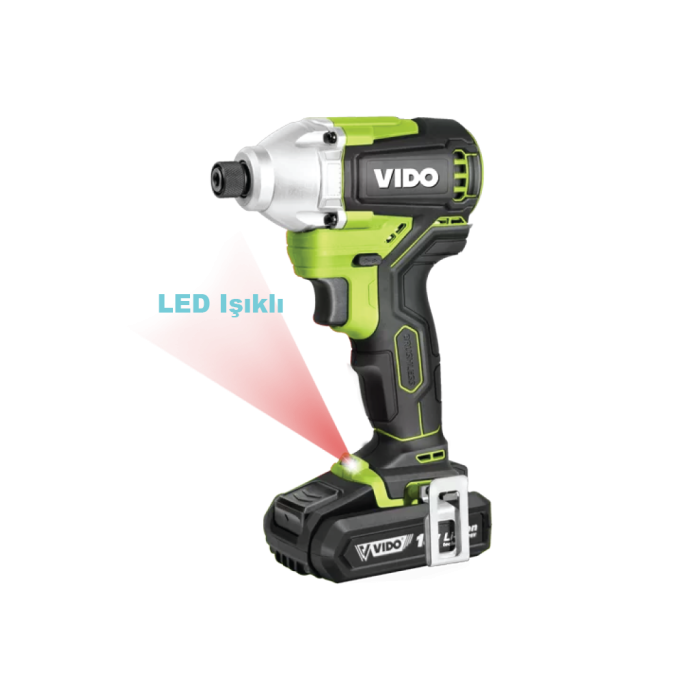 18 Volt Akülü Kömürsüz Motor Darbeli Vidalama WD040420180