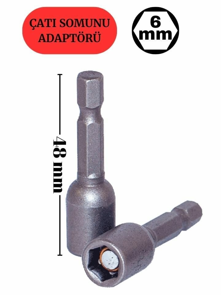 6 mm Manyetik Çatı Somunu Adaptörü NCSCA4806