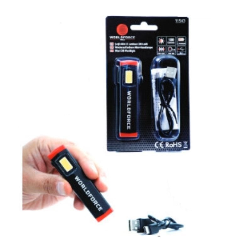 COB Ledli 300 Lm 600 mAh Şarjlı Mini El Lambası 11543