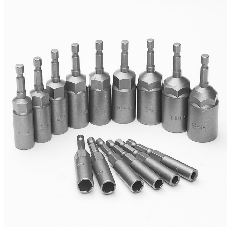 15 Parça Bits Saplı Lokma Seti Matkap İçin (5,5 mm - 19 mm)