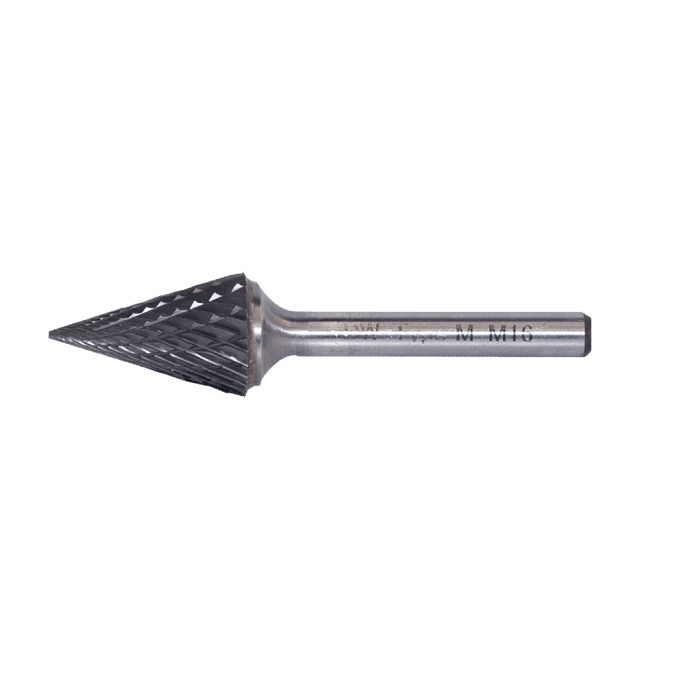 3 - 3 mm M Tipi 3 mm Saplı Komple Karbür Konik Sivri Karbür Kalıpçı Freze DWF3KM03