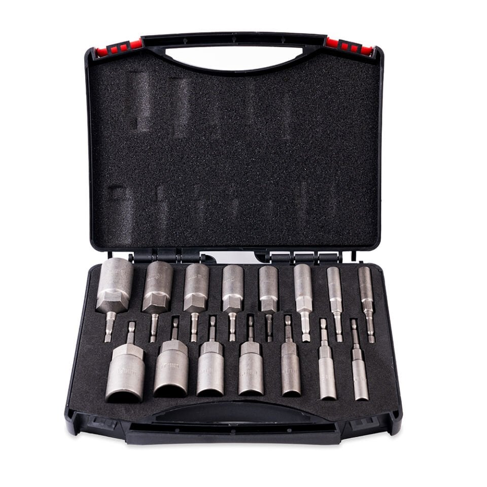 15 Parça Bits Saplı Lokma Seti Matkap İçin (5,5 mm - 19 mm)