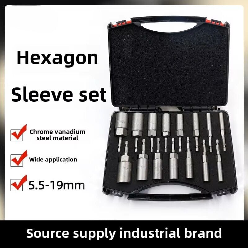 15 Parça Bits Saplı Lokma Seti Matkap İçin (5,5 mm - 19 mm)