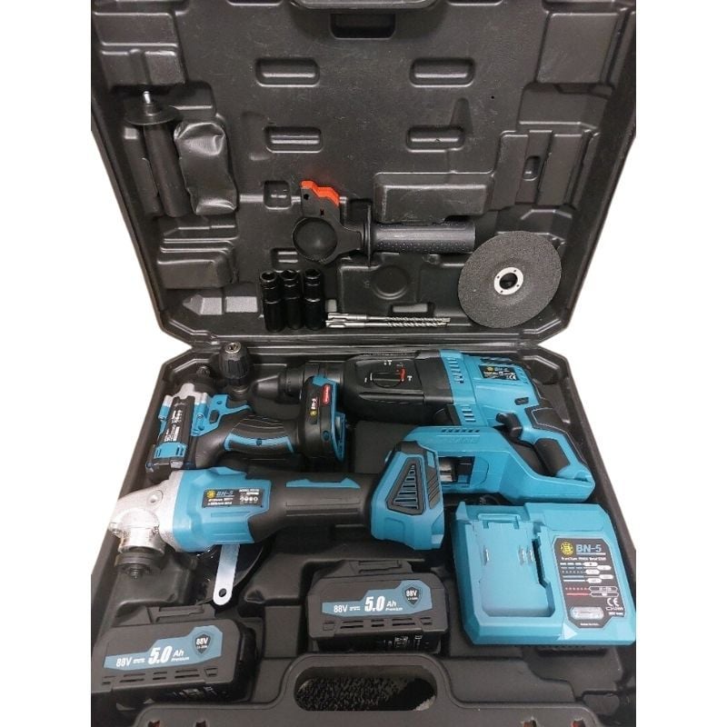 BAN-CO AKÜLÜ 3 LÜ SET HİLTİ - SOMUN SÖKME - SPRAL TAŞLAMA BC3232