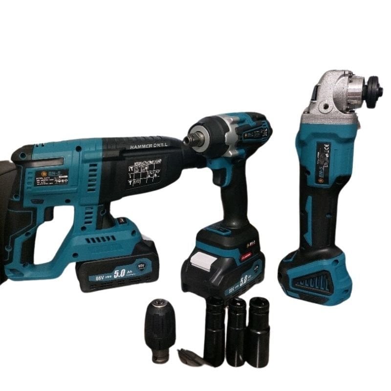 BAN-CO AKÜLÜ 3 LÜ SET HİLTİ - SOMUN SÖKME - SPRAL TAŞLAMA BC3232