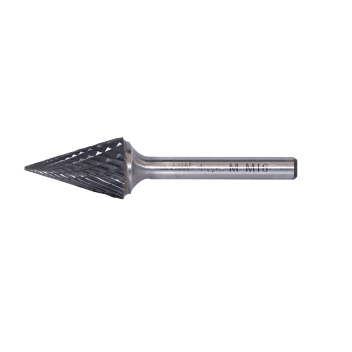 6.3 - 3 mm M Tipi 3 mm Saplı Konik Sivri Karbür Kalıpçı Freze DWF3M06