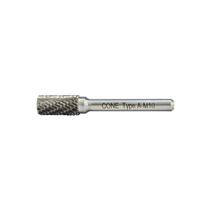 6 - 6 mm  A Tipi 6 mm Saplı Silindir Düz Karbür Kalıpçı Freze CNFA06